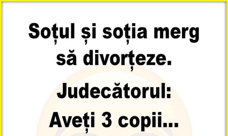 Banc: Soțul și soția merg să divorțeze