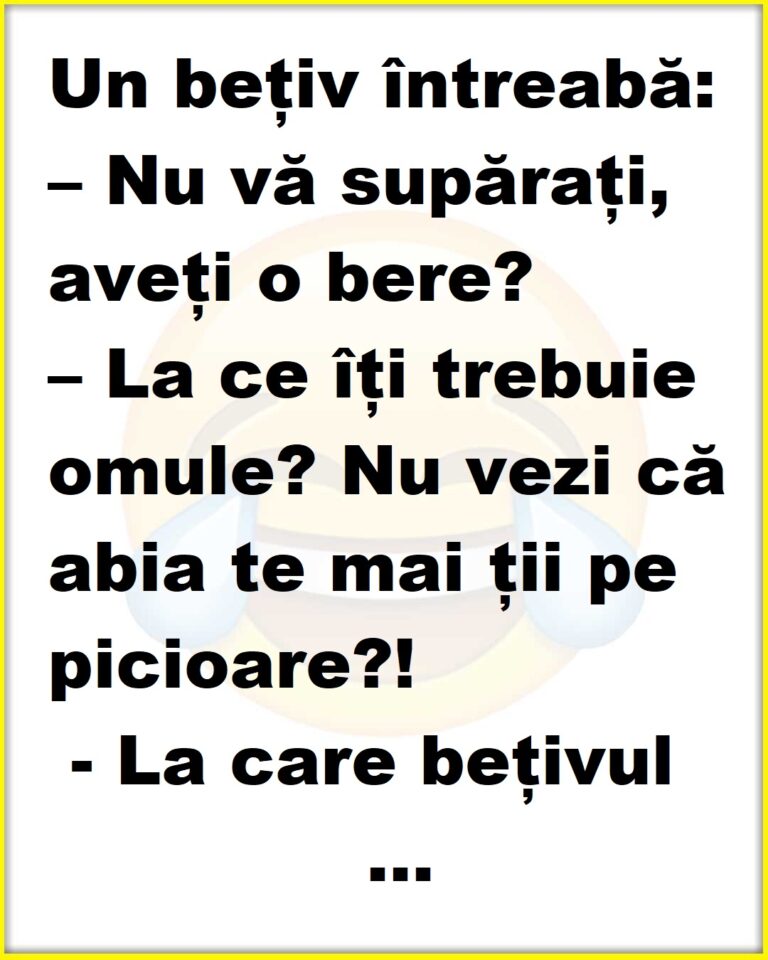 De ce un bețiv vrea să bea bere