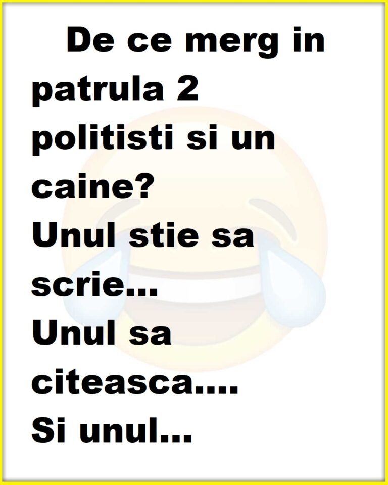 De ce merg in patrula 2 politisti si un caine?