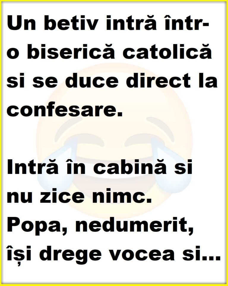 De ce un bețiv a intrat în biserică ?