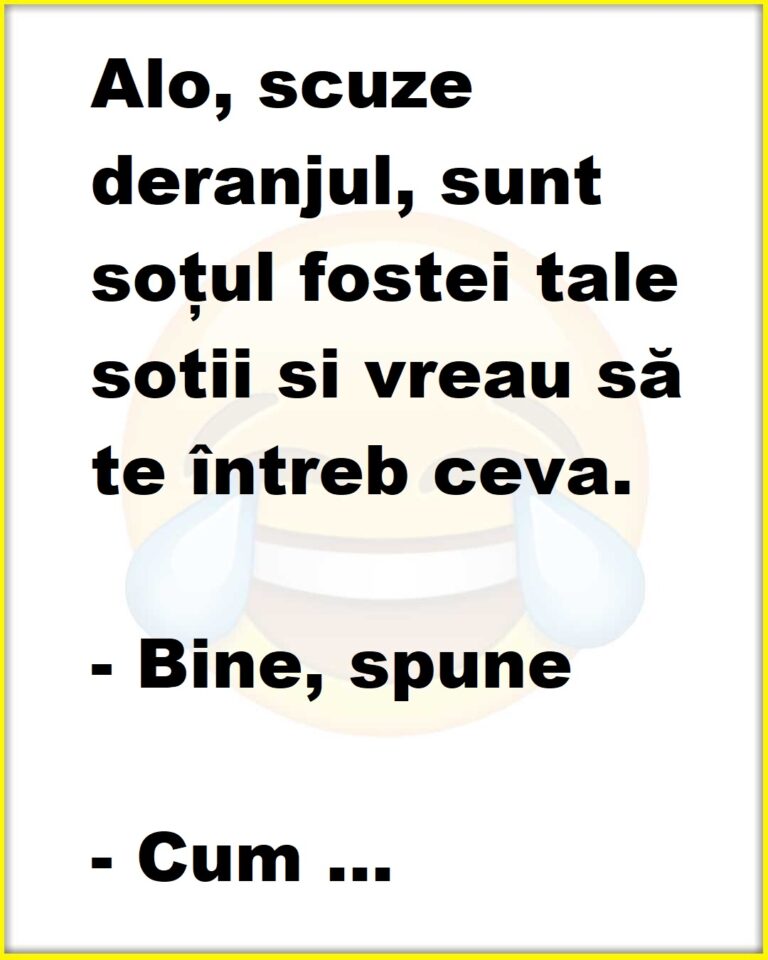 Ce vrea să știe un bărbat de la fostul soției lui