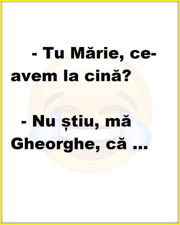 Ce a pregătit Maria pentru cină