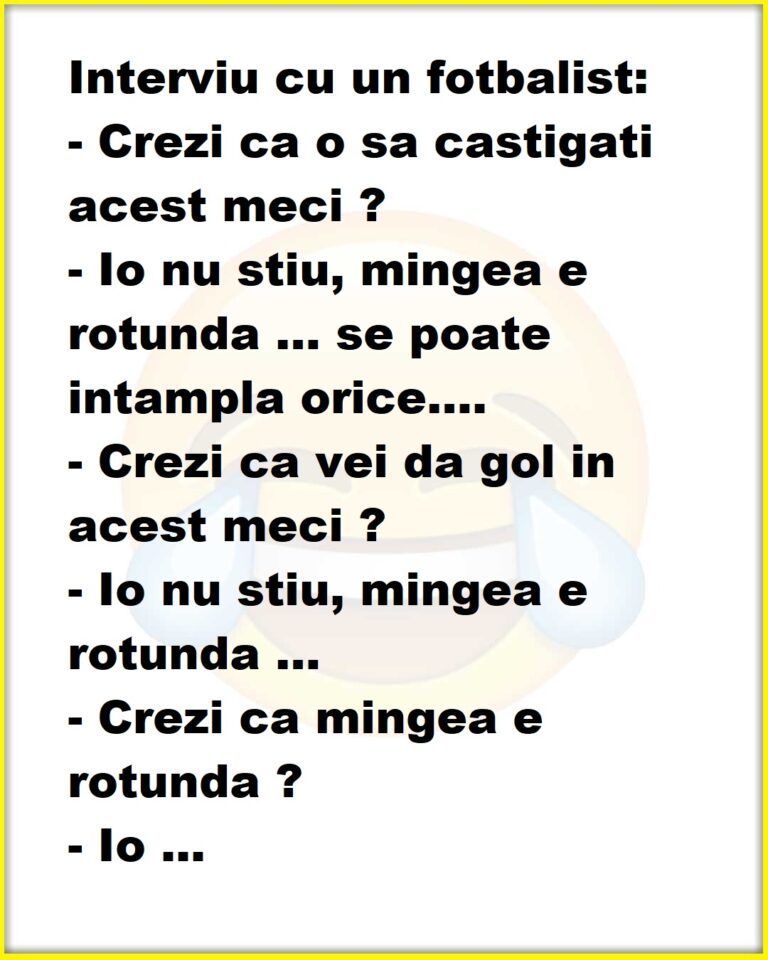 Cum raspunde un fotbalist la un interviu