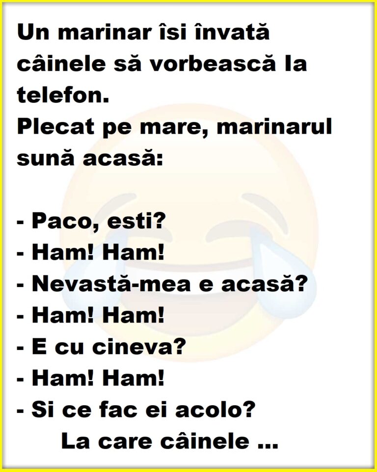 Ce îi spune un câine stăpânului lui