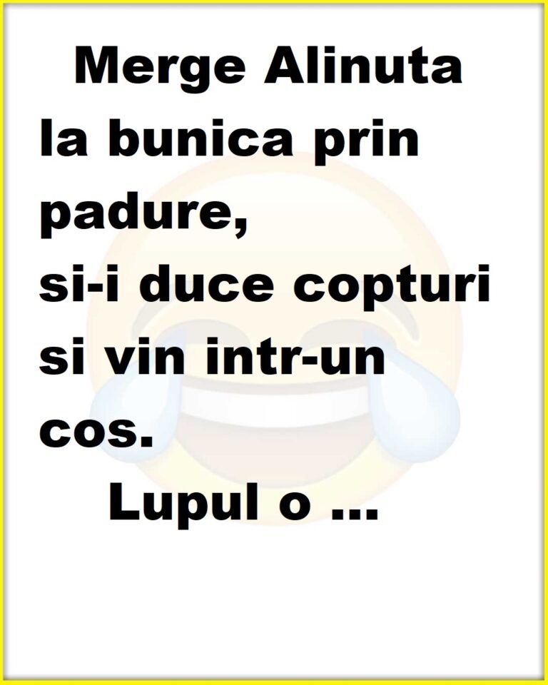 Merge Alinuta la bunica prin padure,