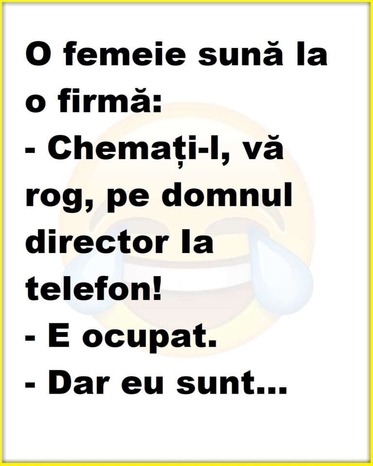 De ce unei femei nu i se dă legătura cu directorul unei firme