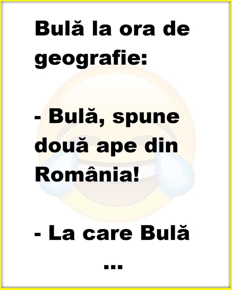 Bulă la ora de geografie